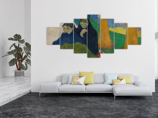 Obraz - Paul Gauguin, Arlésiennes (Mistral), reprodukce (210x100 cm)