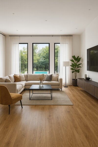 Beauflor, PVC podlaha - lino Blacktex Texas Oak 136L - dub, na míru, šíře 4m, hnědá, filc, chodba / předsíň