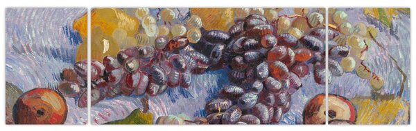 Obraz - Vincent van Gogh, Grapes, Lemons, Pears, and Apples, reprodukce (170x50 cm)