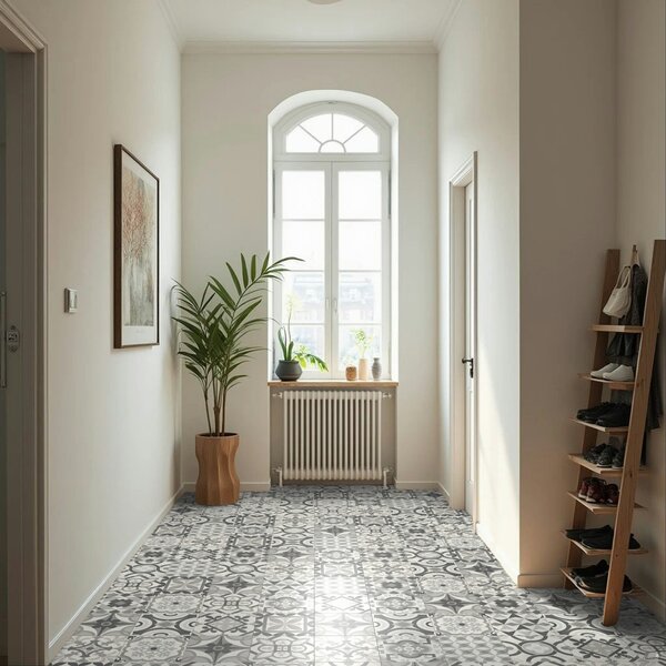 Beaulieu International Group, PVC podlaha - lino Livitex Retro 2794, na míru, šíře 3m,4m, šedá, filc, chodba / předsíň