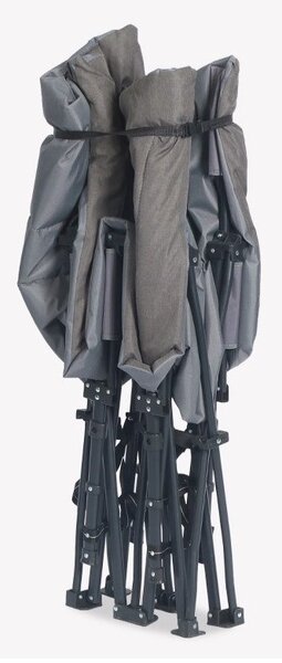 JAKS Skládací lehátko šedé 187 x 68 cm