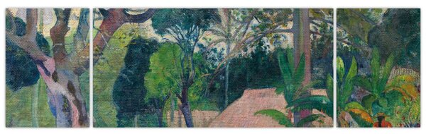 Obraz - Paul Gauguin, Te raau rahi (The Big Tree), reprodukce (170x50 cm)