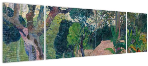 Obraz - Paul Gauguin, Te raau rahi (The Big Tree), reprodukce (170x50 cm)