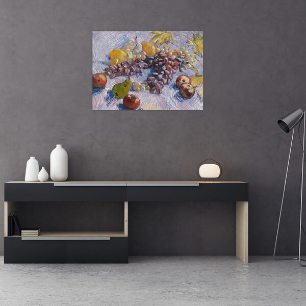 Obraz - Vincent van Gogh, Grapes, Lemons, Pears, and Apples, reprodukce (70x50 cm)