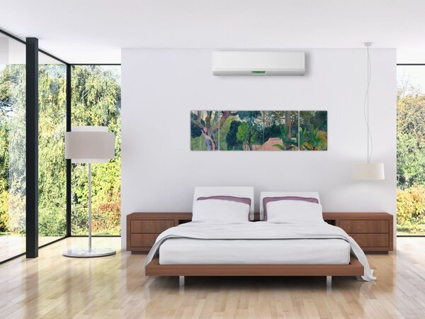 Obraz - Paul Gauguin, Te raau rahi (The Big Tree), reprodukce (170x50 cm)