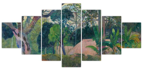 Obraz - Paul Gauguin, Te raau rahi (The Big Tree), reprodukce (210x100 cm)