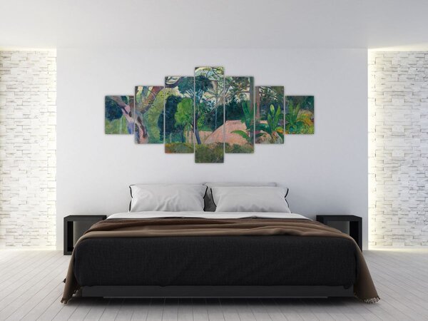 Obraz - Paul Gauguin, Te raau rahi (The Big Tree), reprodukce (210x100 cm)