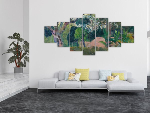 Obraz - Paul Gauguin, Te raau rahi (The Big Tree), reprodukce (210x100 cm)