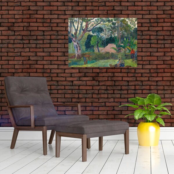 Obraz - Paul Gauguin, Te raau rahi (The Big Tree), reprodukce (70x50 cm)