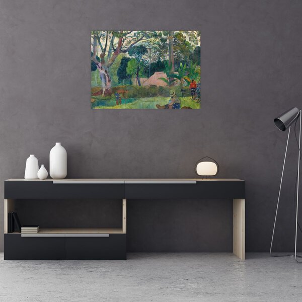 Obraz - Paul Gauguin, Te raau rahi (The Big Tree), reprodukce (70x50 cm)