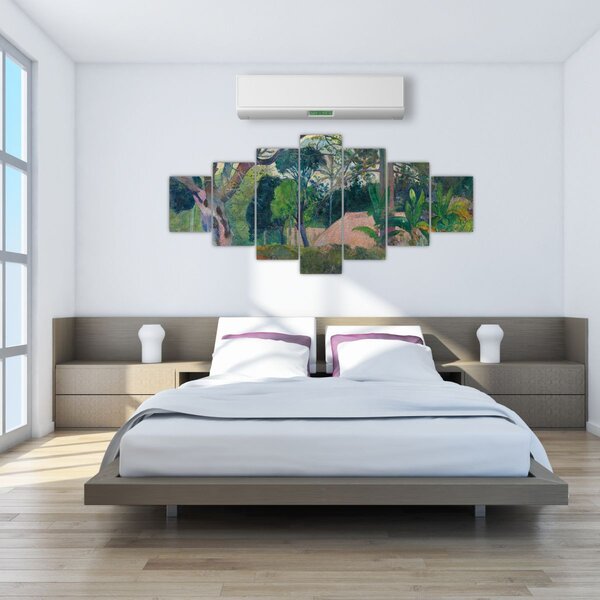Obraz - Paul Gauguin, Te raau rahi (The Big Tree), reprodukce (210x100 cm)