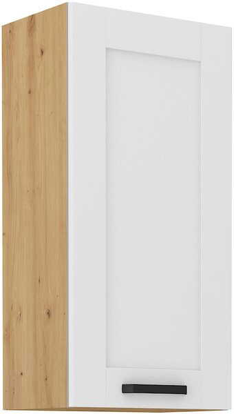 STL 45 cm skříňka horní jednodveřová LUNA (výška 90 cm) Barevné provedení LUNA: Dub Artisan / Bílý mat