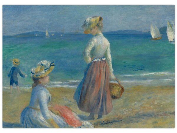 Obraz - Auguste Renoir, Figures on the Beach, reprodukce (70x50 cm)
