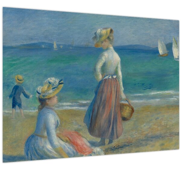 Obraz - Auguste Renoir, Figures on the Beach, reprodukce (70x50 cm)