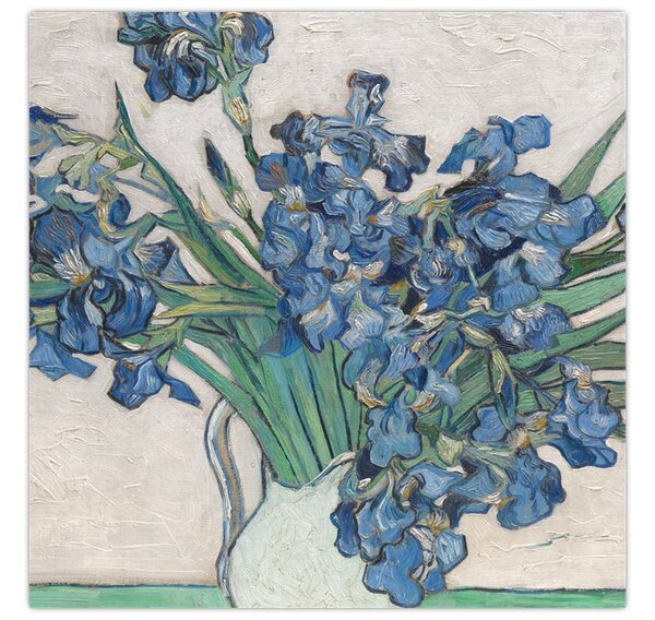 Obraz - Vincent van Gogh, Irises, reprodukce (30x30 cm)