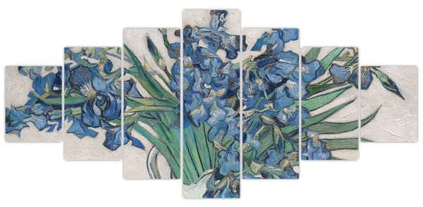 Obraz - Vincent van Gogh, Irises, reprodukce (210x100 cm)