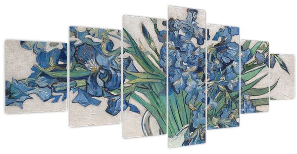 Obraz - Vincent van Gogh, Irises, reprodukce (210x100 cm)