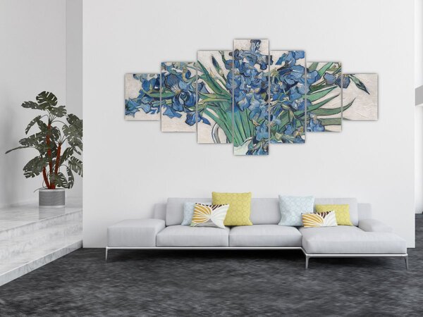 Obraz - Vincent van Gogh, Irises, reprodukce (210x100 cm)