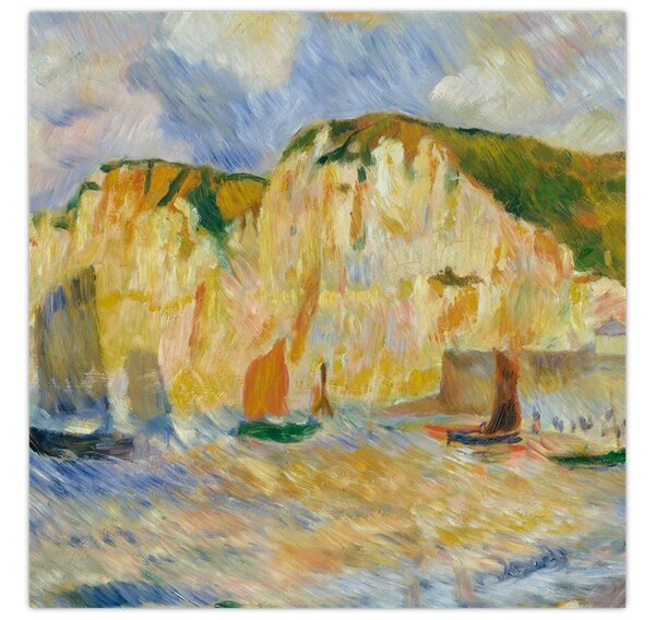 Obraz - Auguste Renoir, Sea and Cliffs, reprodukce (30x30 cm)