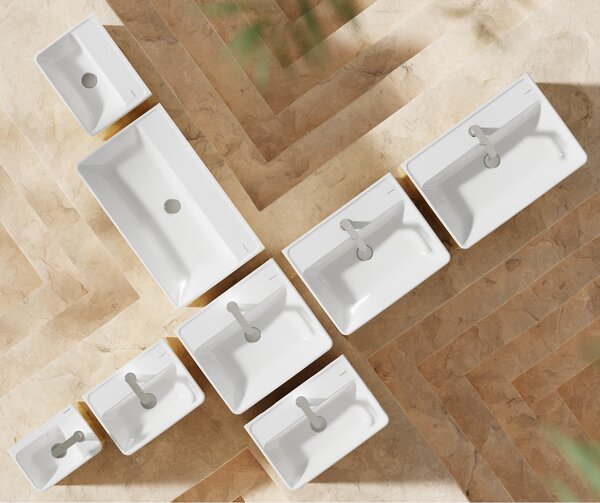 Hansgrohe Xanuia Q umyvadlo 50x39 cm obdélníkový klasický bílá 60131450