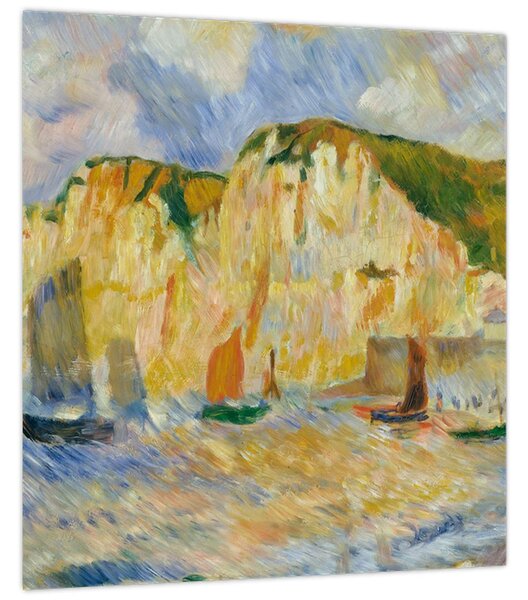 Obraz - Auguste Renoir, Sea and Cliffs, reprodukce (30x30 cm)