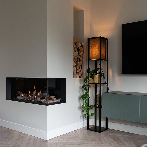 Moderní stojací lampa černá - Stojan