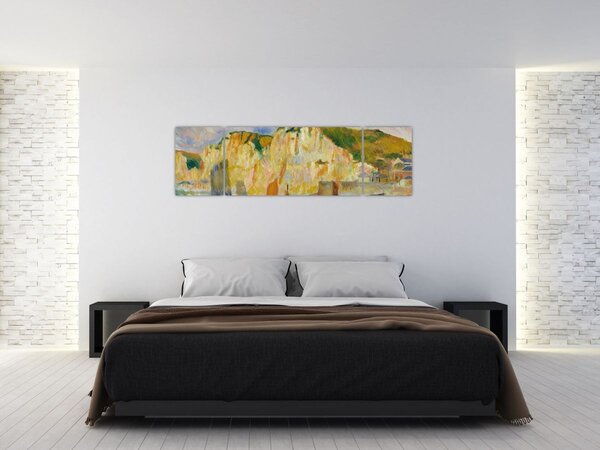 Obraz - Auguste Renoir, Sea and Cliffs, reprodukce (170x50 cm)