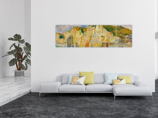 Obraz - Auguste Renoir, Sea and Cliffs, reprodukce (170x50 cm)