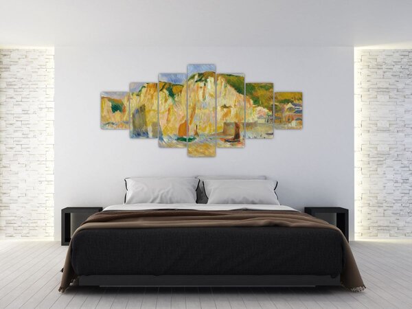 Obraz - Auguste Renoir, Sea and Cliffs, reprodukce (210x100 cm)