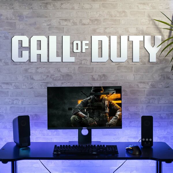 DUBLEZ | Dřevěné logo na zeď - Call of Duty | Obraz