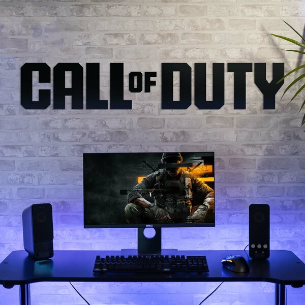 DUBLEZ | Dřevěné logo na zeď - Call of Duty | Obraz