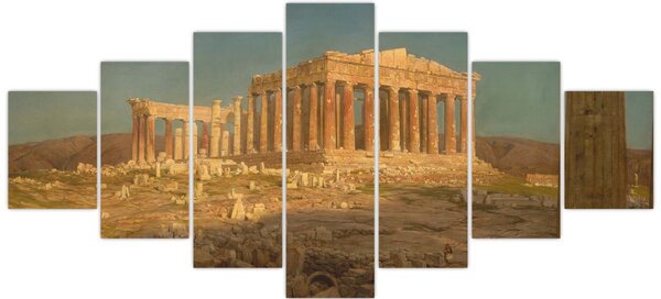 Obraz - Frederic Edwin Church, The Parthenon, reprodukce (210x100 cm)