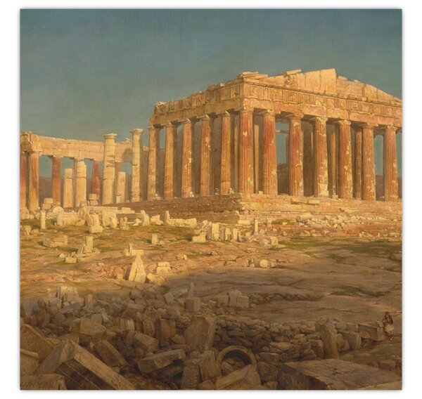 Obraz - Frederic Edwin Church, The Parthenon, reprodukce (30x30 cm)