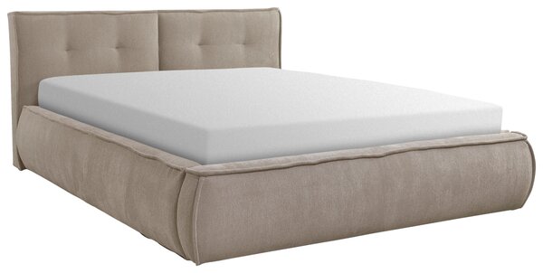 ČALOUNĚNÁ POSTEL, 180/200 cm, světle hnědá Livetastic - Manželské postele, Online Only