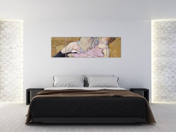 Obraz - Henri de Toulouse-Lautrec, The Sofa, reprodukce (170x50 cm)