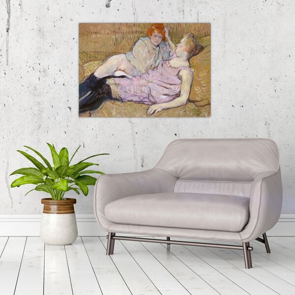 Obraz - Henri de Toulouse-Lautrec, The Sofa, reprodukce (70x50 cm)