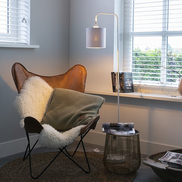 Moderní stojací lampa bílá - Lofty