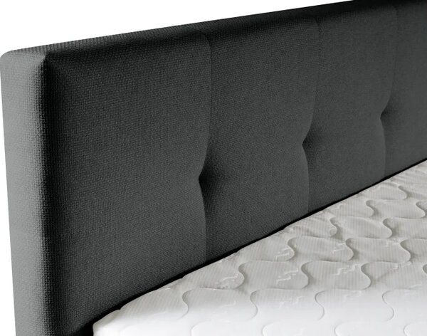 Kontinentální boxspring postel AMBER, 200x180, antracitová (barell 97)