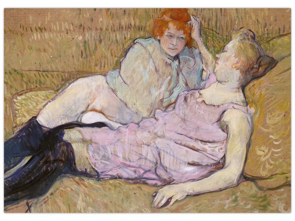 Obraz - Henri de Toulouse-Lautrec, The Sofa, reprodukce (70x50 cm)
