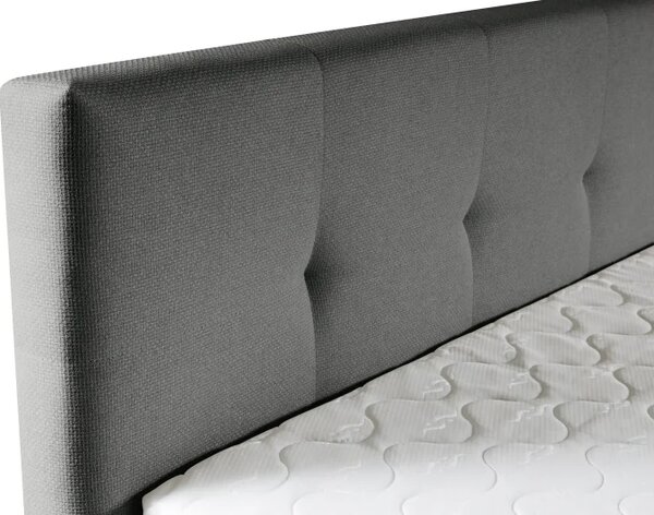 Kontinentální boxspring postel AMBER, 200x180, šedá (barell 83)
