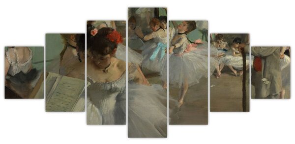 Obraz - Edgar Degas, The Dance Class, reprodukce (210x100 cm)