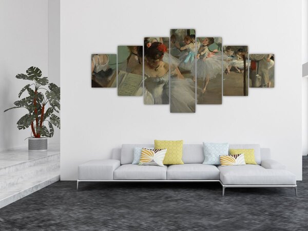 Obraz - Edgar Degas, The Dance Class, reprodukce (210x100 cm)