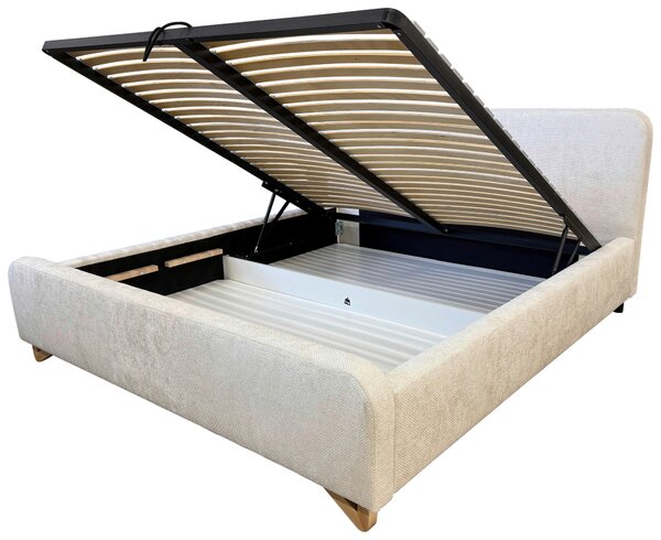 ČALOUNĚNÁ POSTEL, 180/200 cm, perleť MID.YOU - Postele s úložným prostorem, Online Only