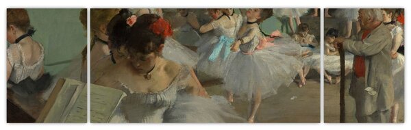 Obraz - Edgar Degas, The Dance Class, reprodukce (170x50 cm)