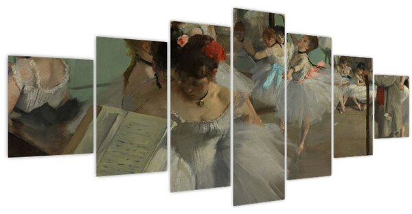 Obraz - Edgar Degas, The Dance Class, reprodukce (210x100 cm)