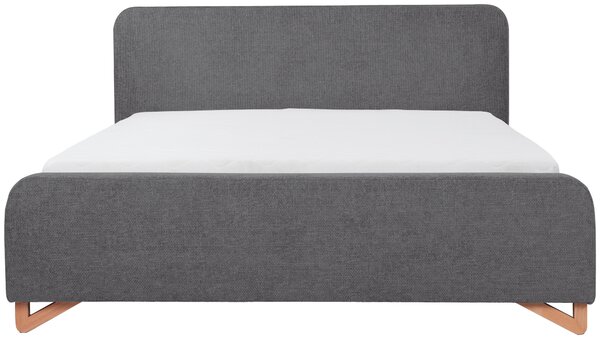 ČALOUNĚNÁ POSTEL, 180/200 cm, antracitová MID.YOU - Postele s úložným prostorem, Online Only