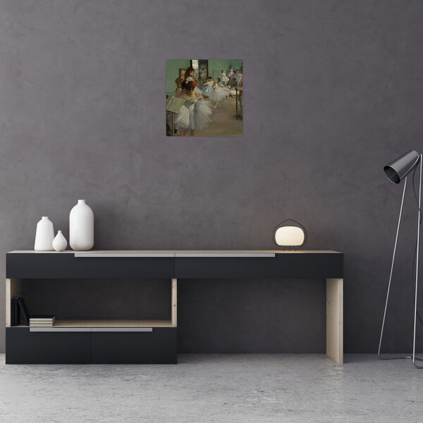 Obraz - Edgar Degas, The Dance Class, reprodukce (30x30 cm)