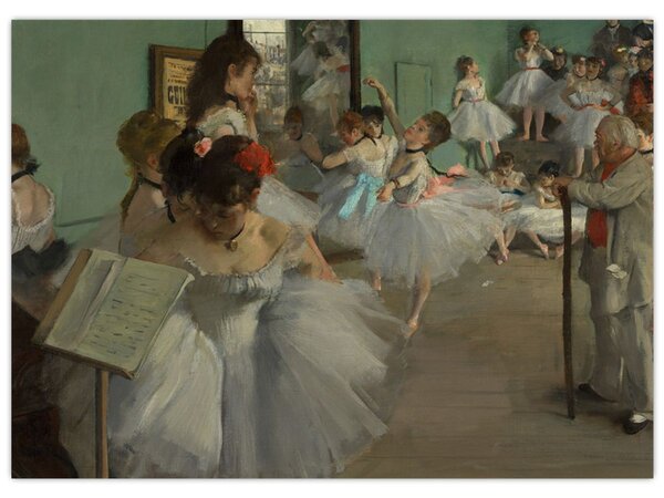 Obraz - Edgar Degas, The Dance Class, reprodukce (70x50 cm)