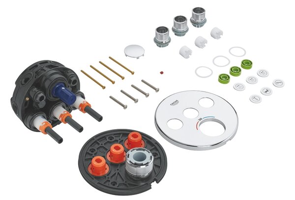 Grohe Grohtherm SmartControl vanová baterie pod omítku s termostatem StarLight Chrome 29121000