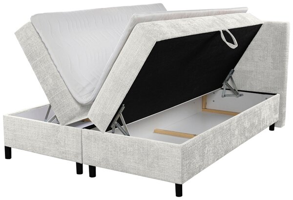 AMERICKÁ POSTEL, 180/200 cm, krémová MID.YOU - Postele s úložným prostorem, Online Only
